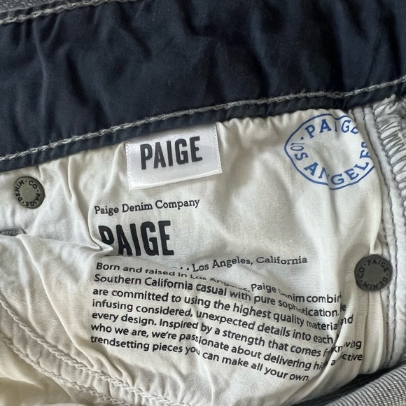 PAIGE Gray Skyline Skinny Jeans Size 30 - Picture 4 of 6